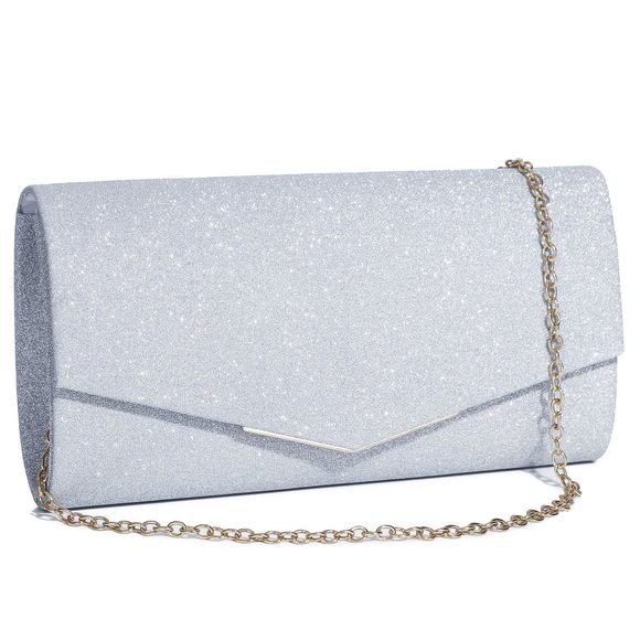 Clutch Purses Evening Bags Shining Envelope Handbags Shoulder :D - Picture 1 of 9